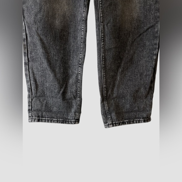 Women's Shein Straight Leg Jeans With Button Fly Dark Gray Denim Size Lg (8/10) - Picture 5 of 8